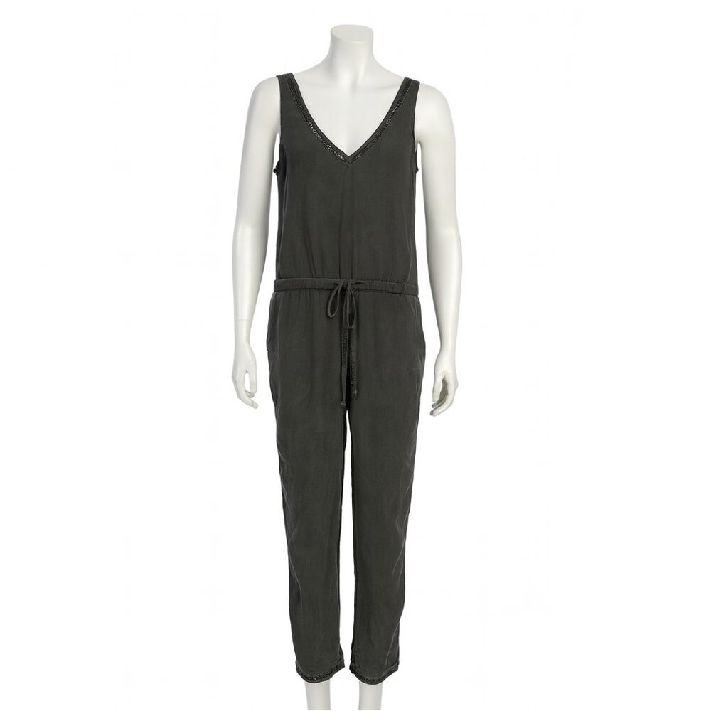 Anthropologies Cloth And Stone Gray Size Small Jumpsuit Romper Pants Wrap top